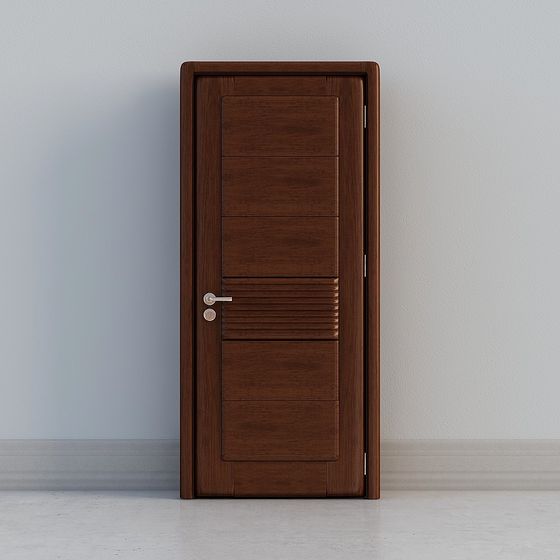 Elegant Low-Poly 3D Model Door Design