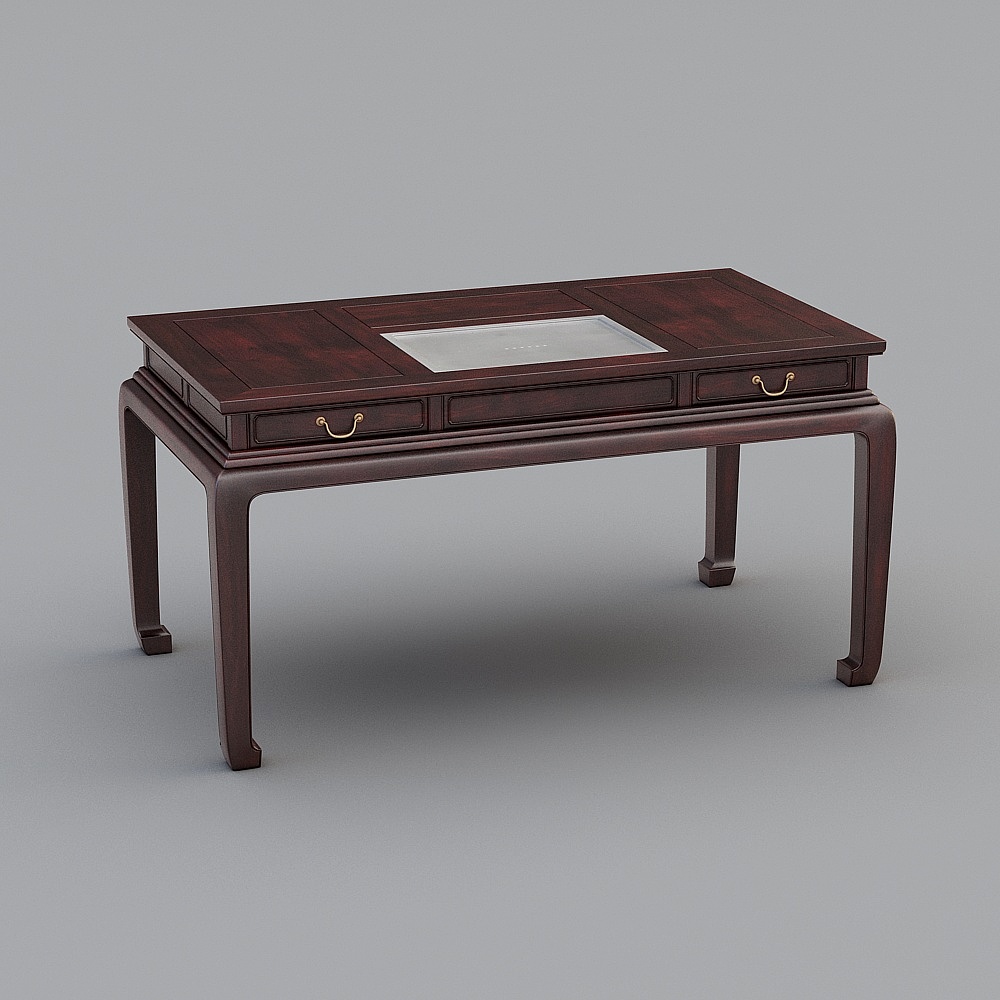 Bàn trà gỗ gụ Xiangrong sáu bộ