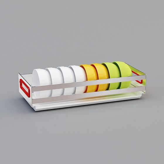 Colorful Magnetic Storage Box 3D model for Creative Projects