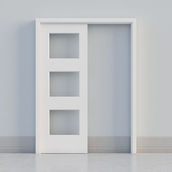 Sleek Minimalist 3D Door Model for Creative Projects