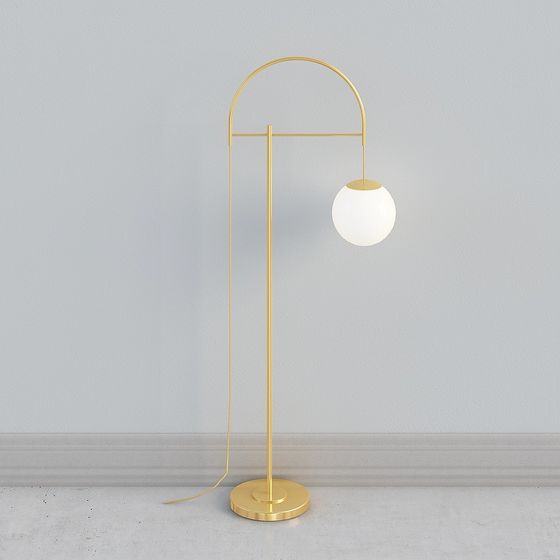 Elegant Minimalist Floor Lamp 3D model