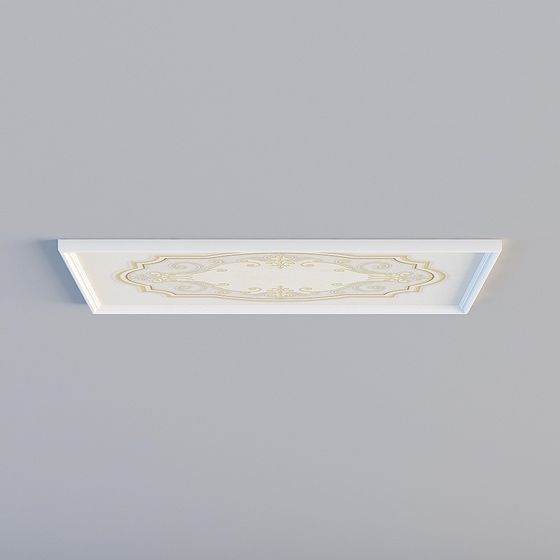 Stylish Ceiling Decoration Panel 3D model