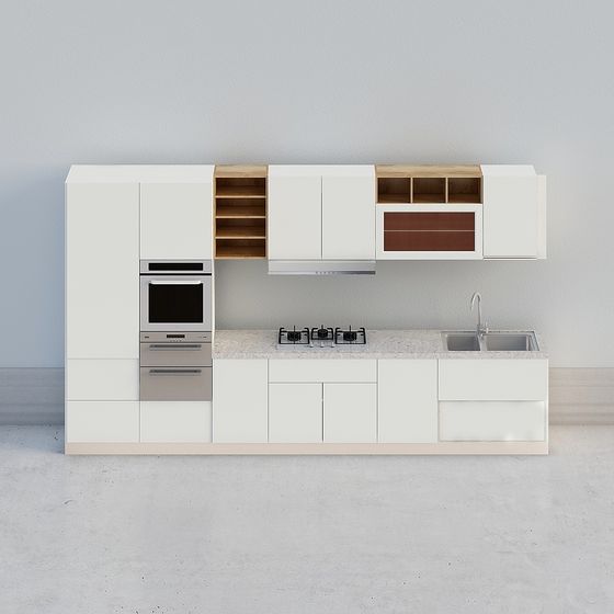 Modern Minimalist Kitchen 3D model