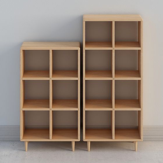Minimalist Bookshelf 3D model