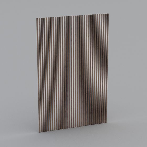 Elegant Striped Panel 3D model for Modern Designs