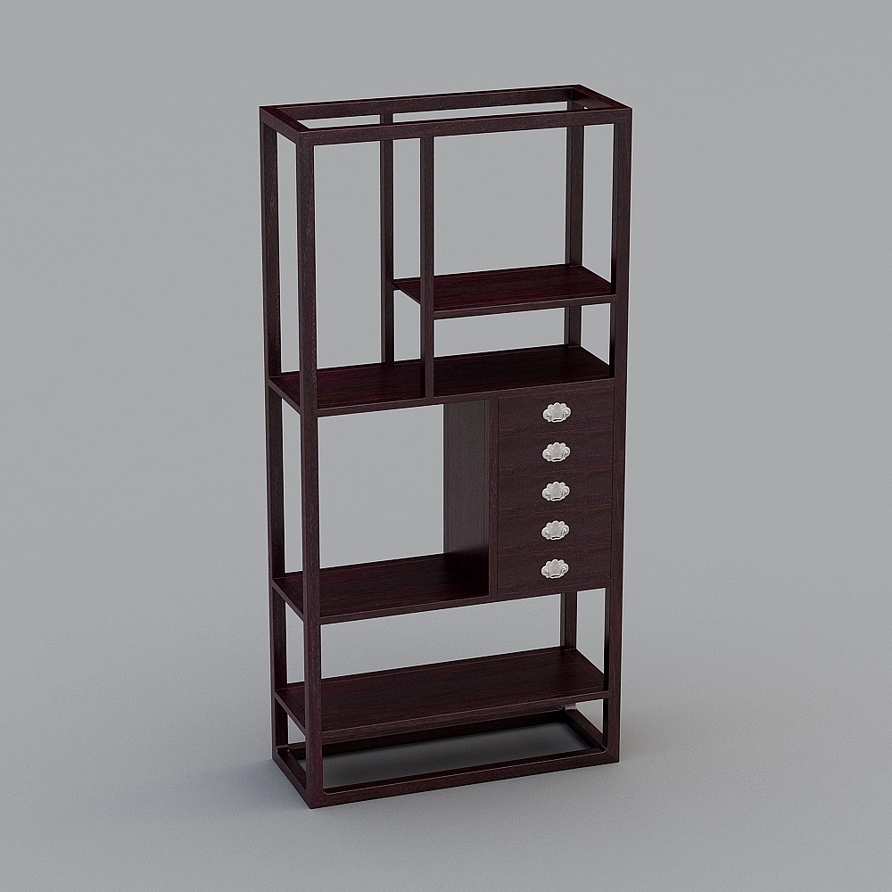 Urban Elegance Bookshelf 3D model