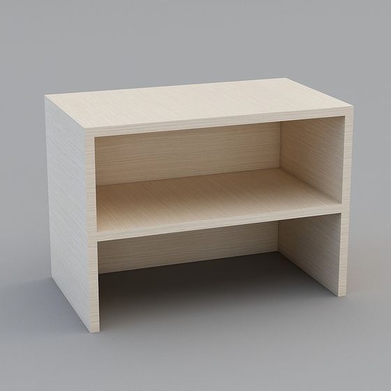 Stylish Urban Corner Bookshelf 3D model