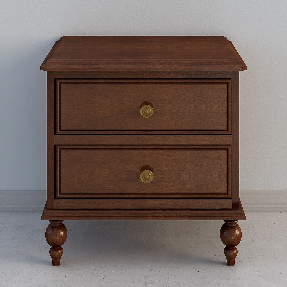 0213020006 Mississippi Doppelpump Nachttisch - Dunkel-Kirsche