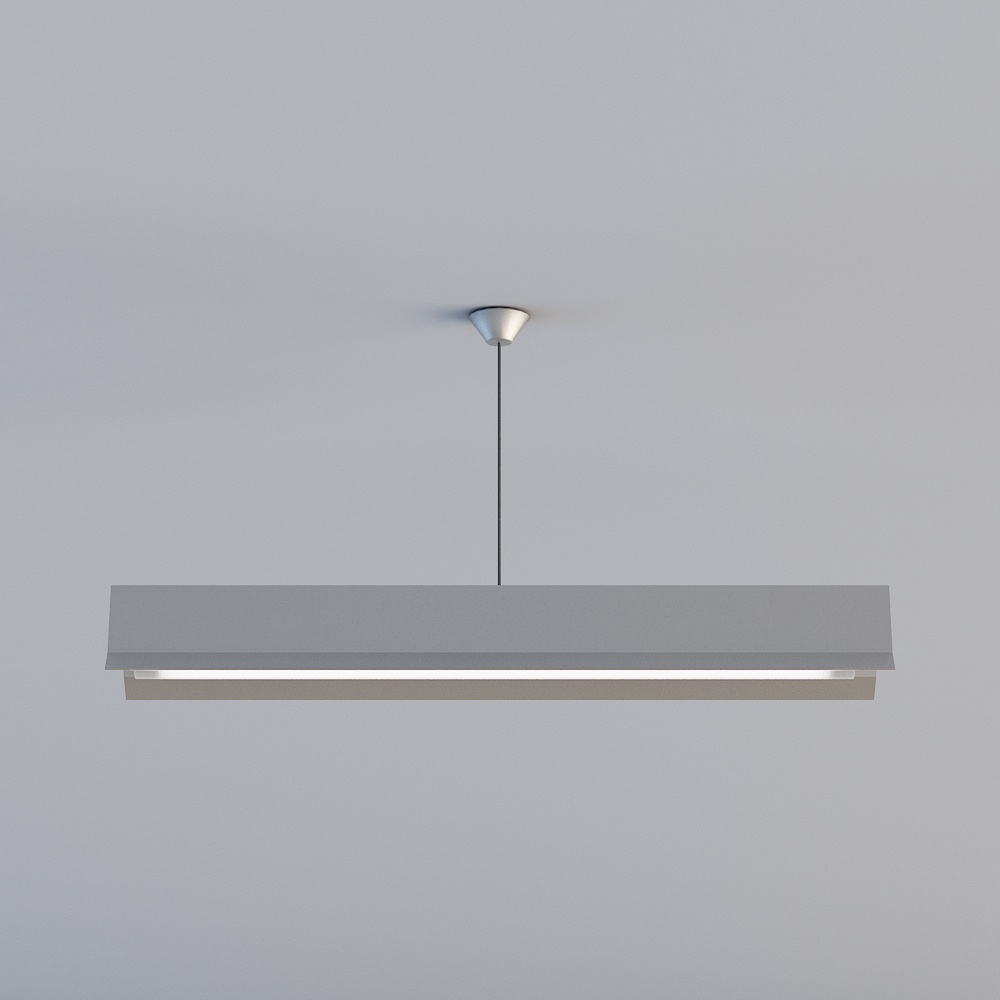 Modern Low-Poly Hanging Light Fixture 3D model