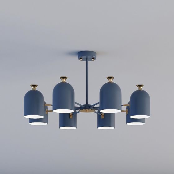 Mid-Century Modern Chandelier 3D model