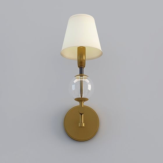 Stylish Low-Poly Wall Lamp 3D model for Contemporary Spaces