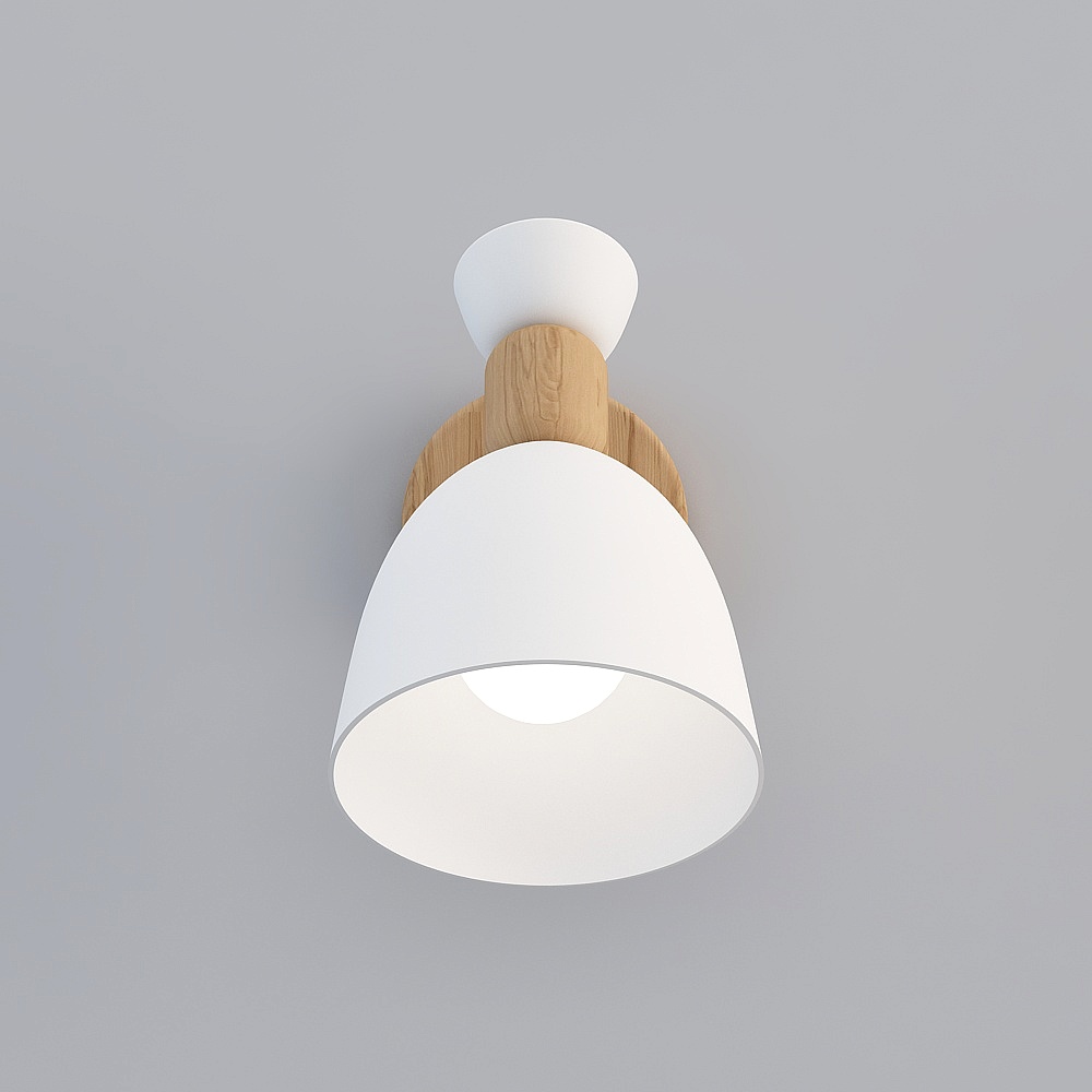 Nordic Modern Iron Macalon Wall Light -White