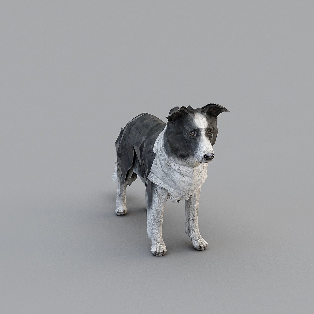 Low Poly Dog 3D model