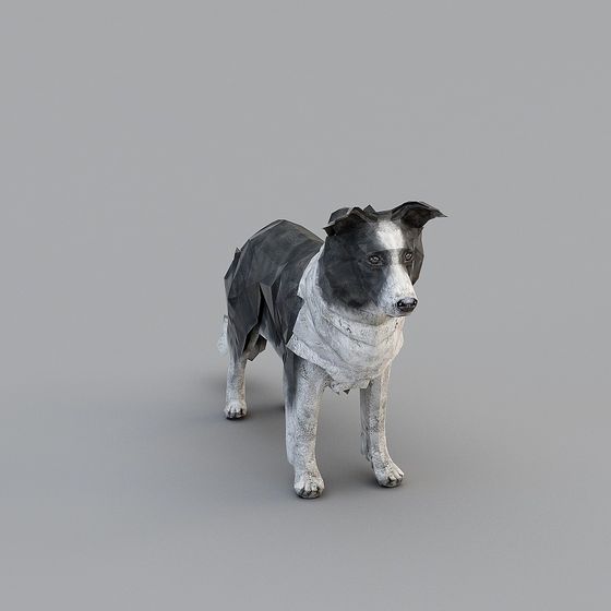 Low Poly Dog 3D model