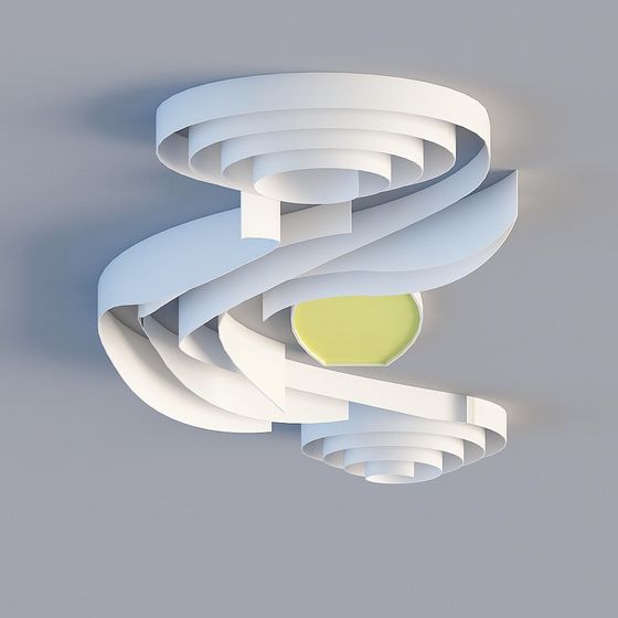 Spiral Light Ceiling Lamp 3D model