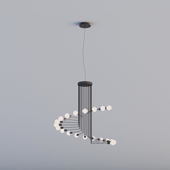 Lumina Modern Geometric Pendant Light 3D model