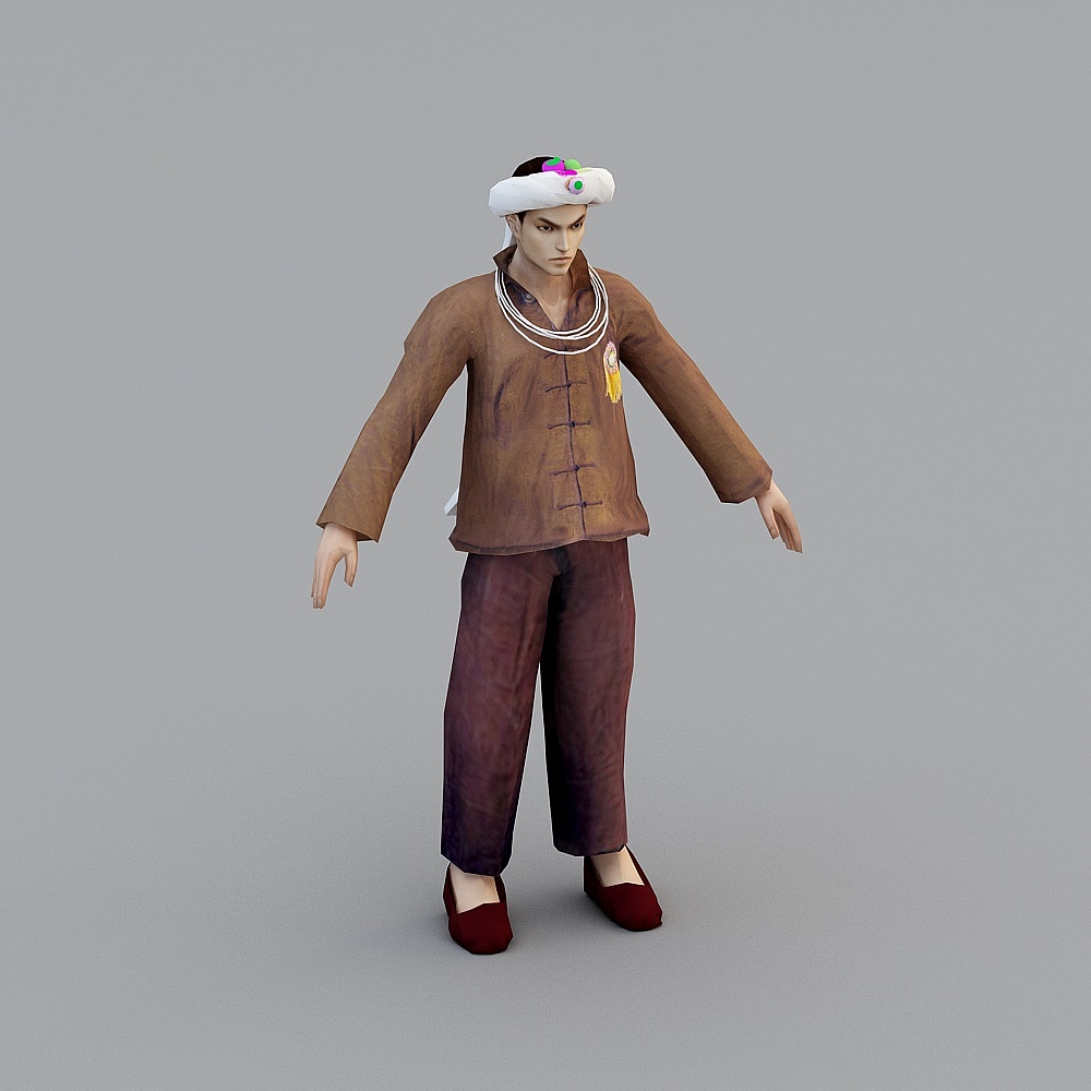 Ancient Style Youth 3D model