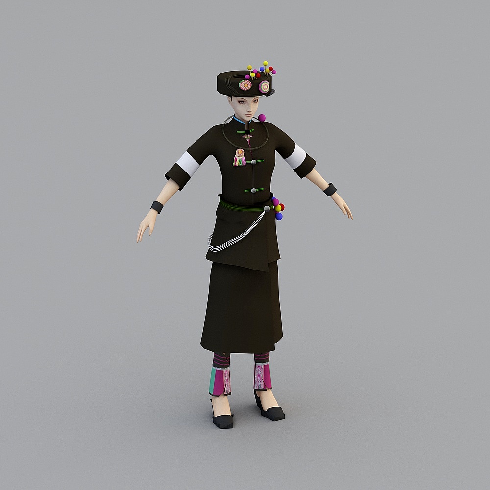 Female Zhuang model