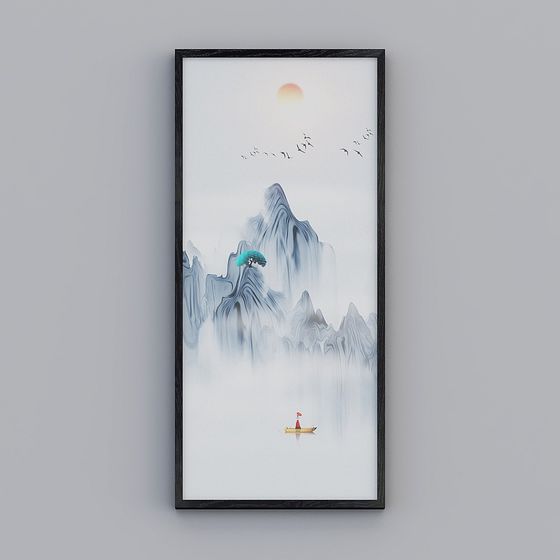 Misty Mountain Journey 3D model for Creative Projects