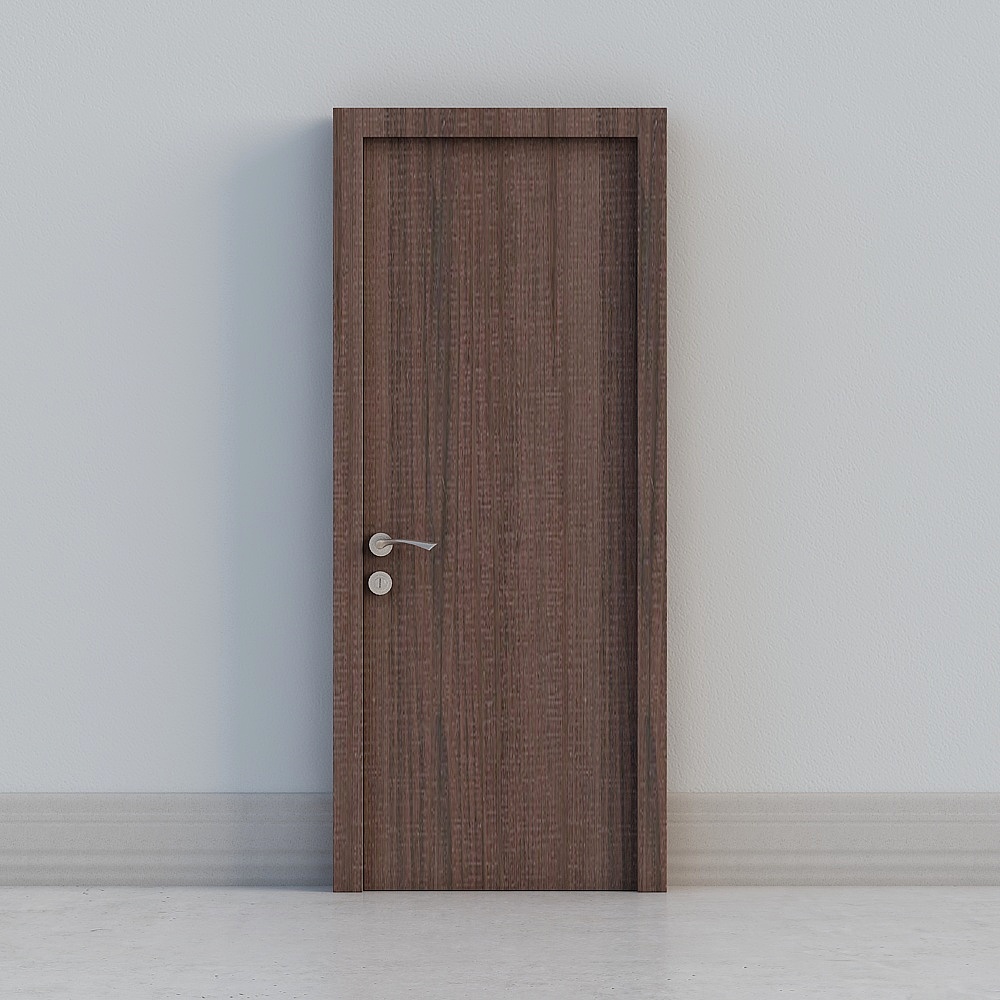 Porte en bois marron moderne