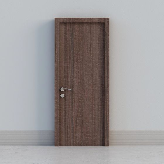 Porte en bois marron moderne