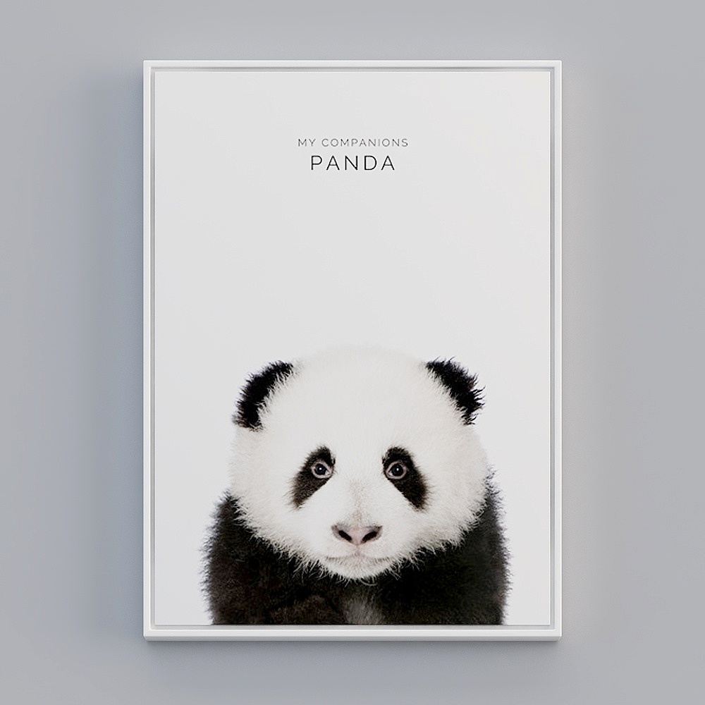 Charming Low-Poly Panda 3D model for Creative Projects