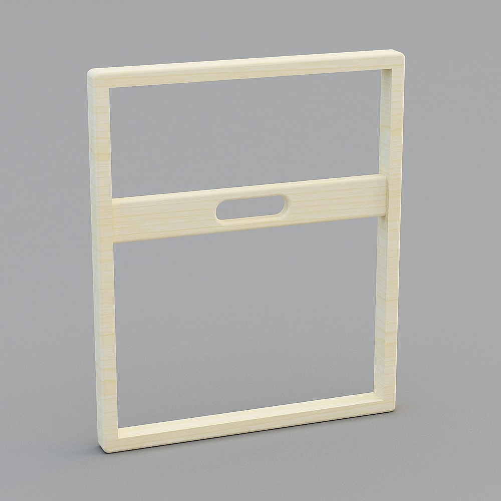 Minimalist Wooden Frame 3D model