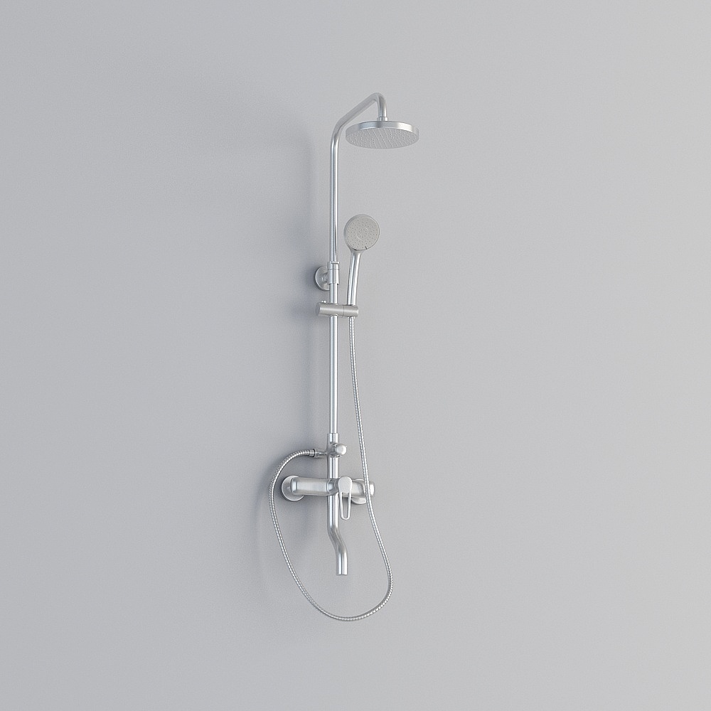 Modern Minimalist Shower System 3D model