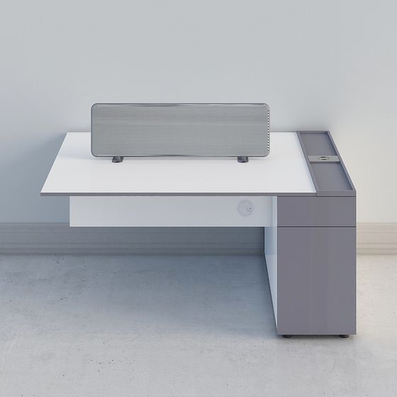 Urban Workspace Desk 3D model for Modern Aesthetics