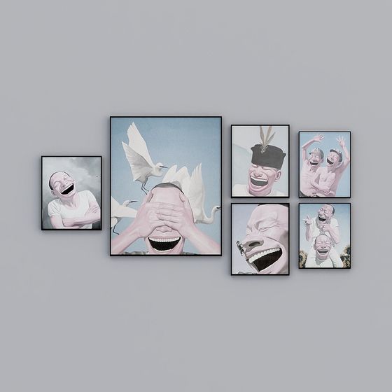 Laughing Wall 3D model: Low Poly, High Detail