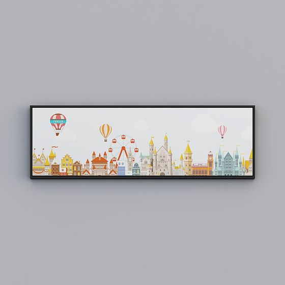 Enchanting Fairy Tale Castle Panorama 3D model