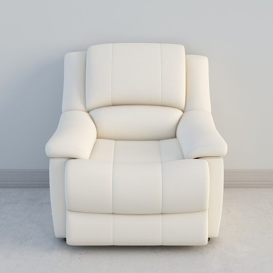 Comfortable Low-Polygon Sofa 3D model