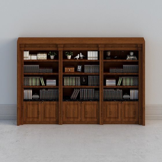 Low-Poly Bookshelf 3D Model for Creative Spaces