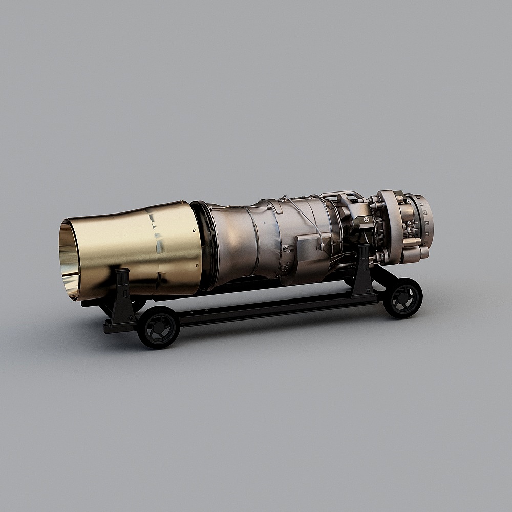 Turbo Engine 3D Model - High Detail and Realism