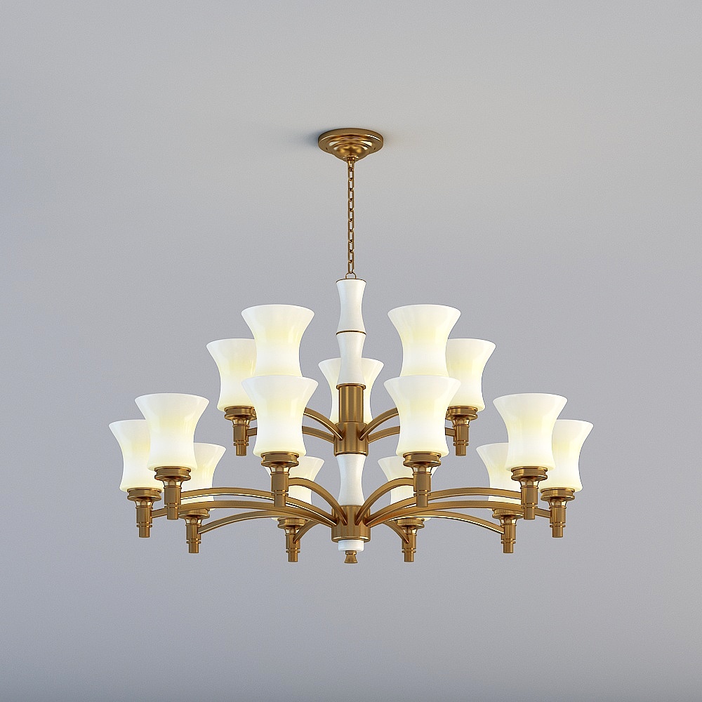 3D Lights - Lampadario in Rame e Vetro KB -86008-10-5