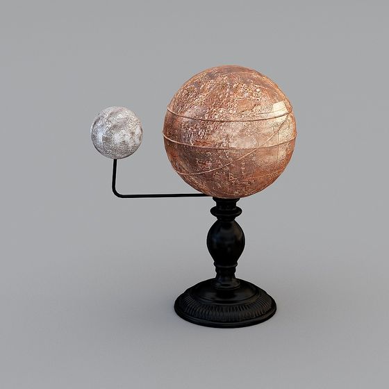 Retro-Modern Planetarium 3D model