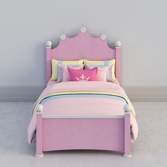 Princess Bed 3D model for Enchanting Designs
