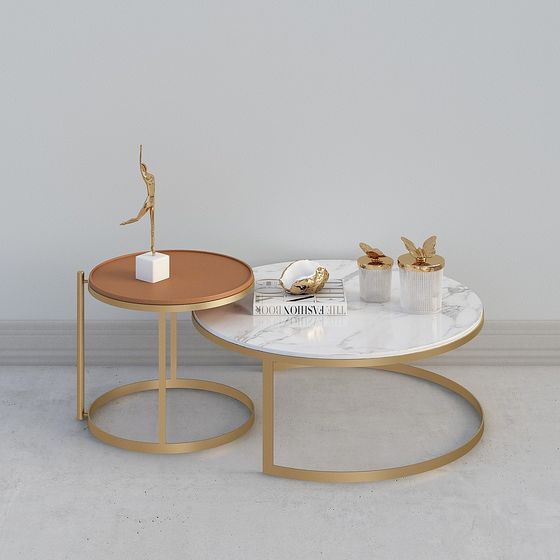 Minimalist Round Table 3D model