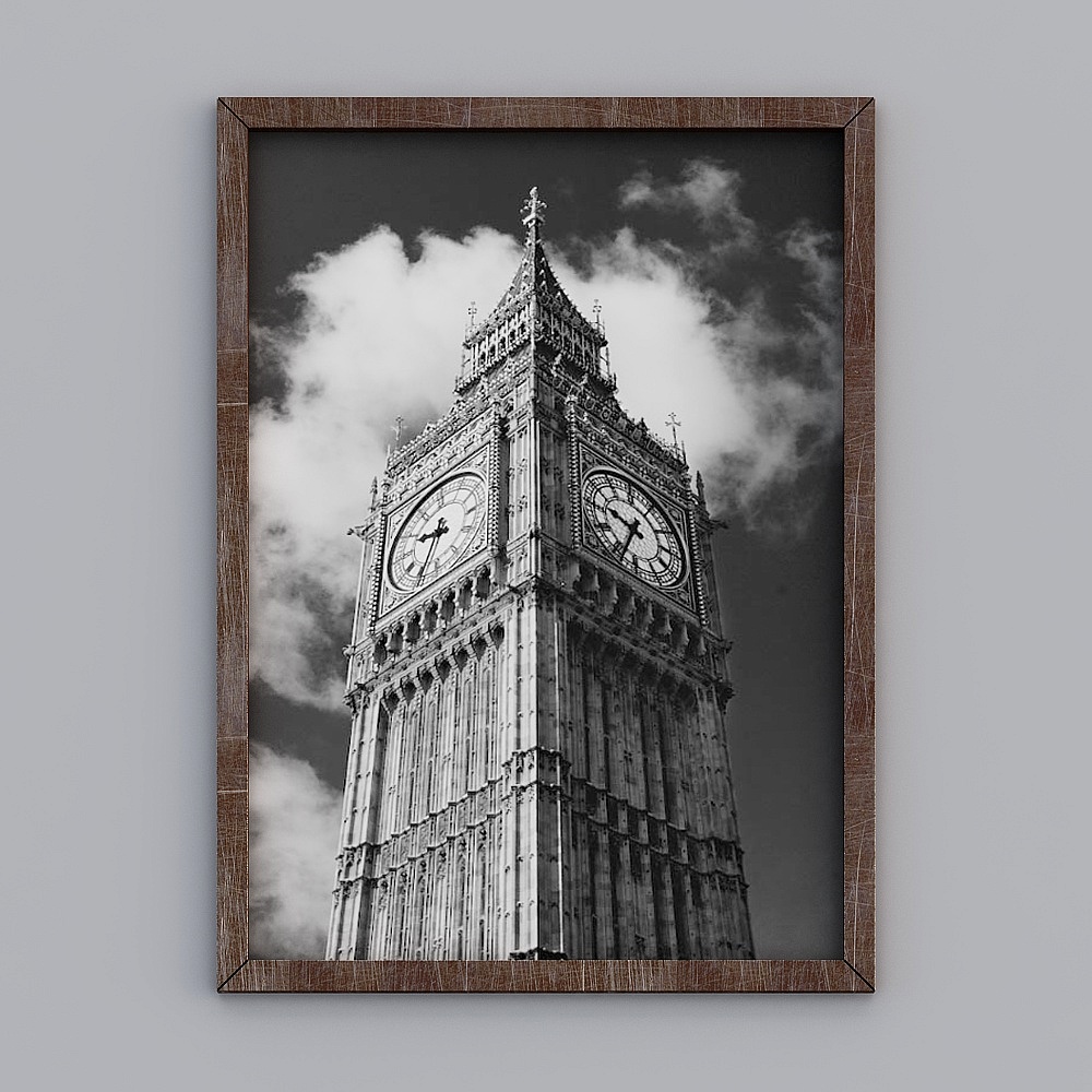 Hanging painting of the living room cabinet of fan A4