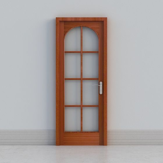 Elegant Low-Poly Interior Door 3D Model