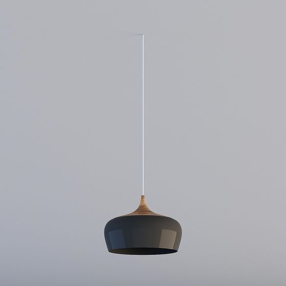 Elegant Low-Poly Pendant Light 3D model
