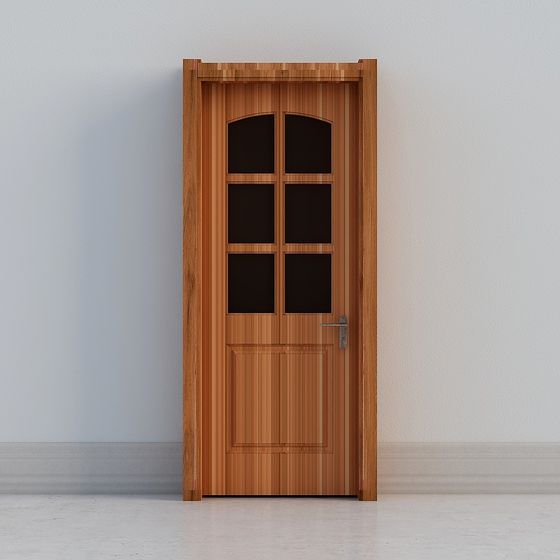 Elegant Wooden Door 3D Model for Modern Designs