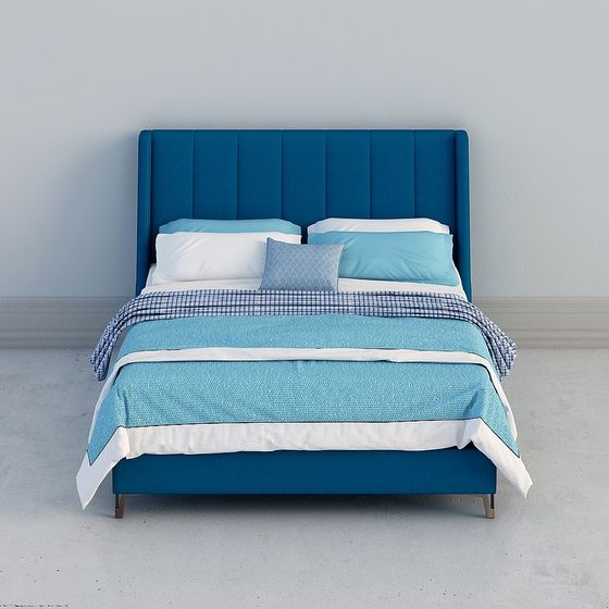 Urban Comfort Bed 3D model for Modern Spaces