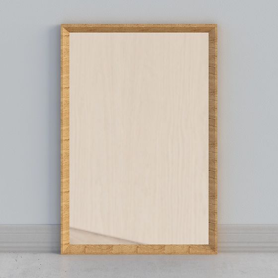 Elegant Wooden Frame 3D model for Modern Interiors