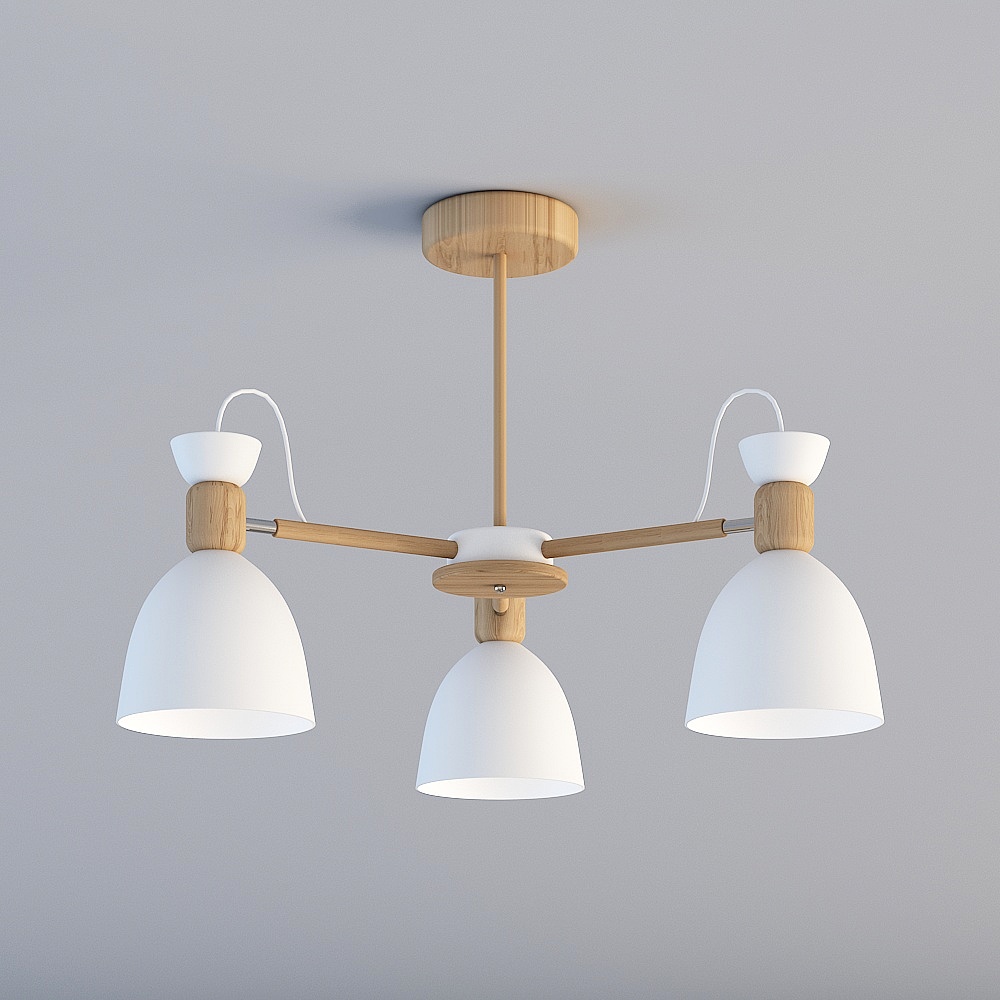 3D lights are all TY-Nordic Modern Minimalist Restaurant Bedroom Iron Macalon Chandelier-88057-3-White