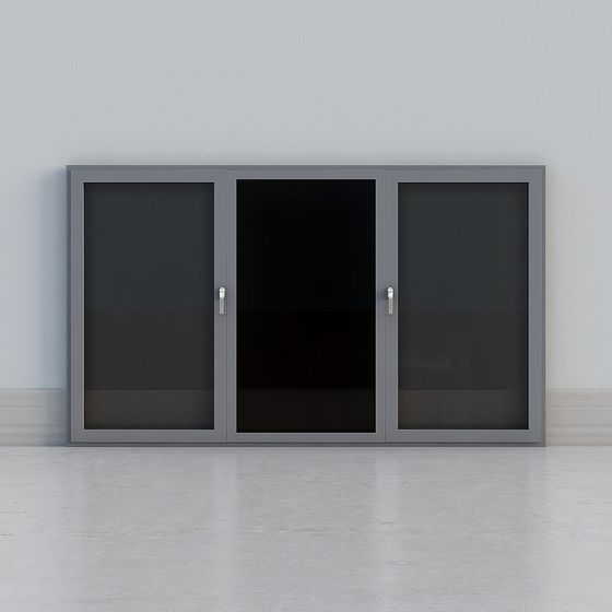 Low-Polygon Modern Window 3D model