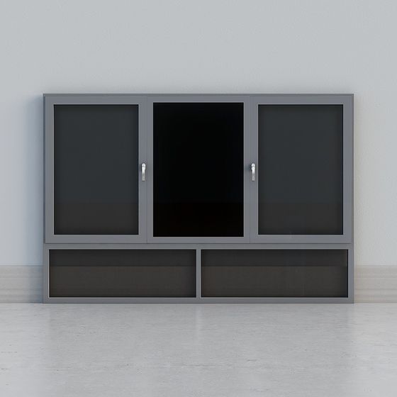 Minimalist Storage Cabinet 3D model
