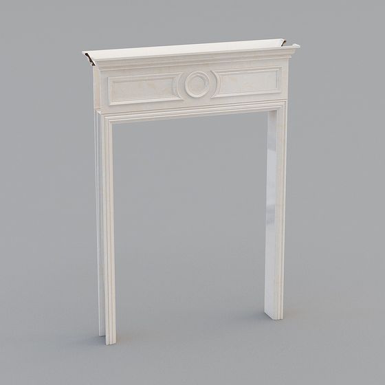 Elegant Mantel 3D model for Creative Projects
