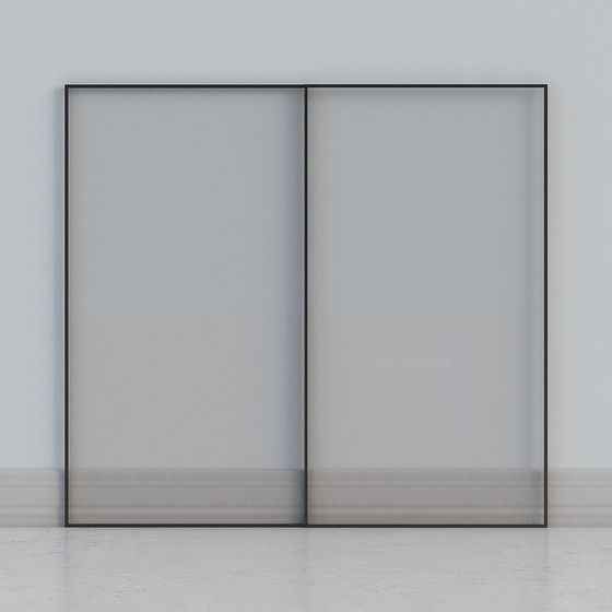 Porte vitrée coulissante