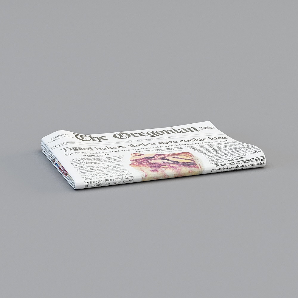 The Oregonian Newspaper 3D Model